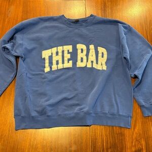 Blue 'The Bar' Varsity Sweatshirt